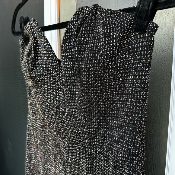 Altar'd State Women’s Sparkle Black Sleeveless Jumpsuit Large - Picture 4 of 6